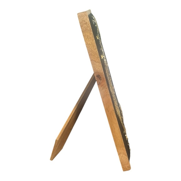 4X6 Spiritual Collection Beaded Embroidered Wooden Picture Frame Moon/Stars NWT - Picture 3 of 5